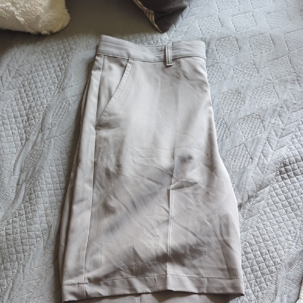 Izod Tan Midi Pencil Skirt for Casual Work